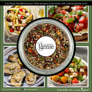 Culinary Genie Salt-Free Mediterranean Herb Seasoning Blend recipe images.