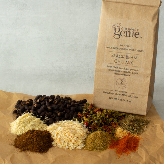 Culinary Genie Salt-Free Black Bean Chili Mix Ingredients