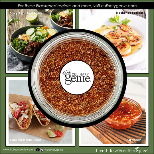 Culinary Genie Salt-Free Blackened Seasoning Blend recipe images.
