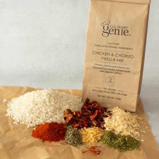 Culinary Genie Salt-Free Chicken & Chorizo Paella Mix Ingredients