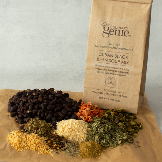 Culinary Genie Salt-Free Cuban Black Bean Soup Mix Ingredients