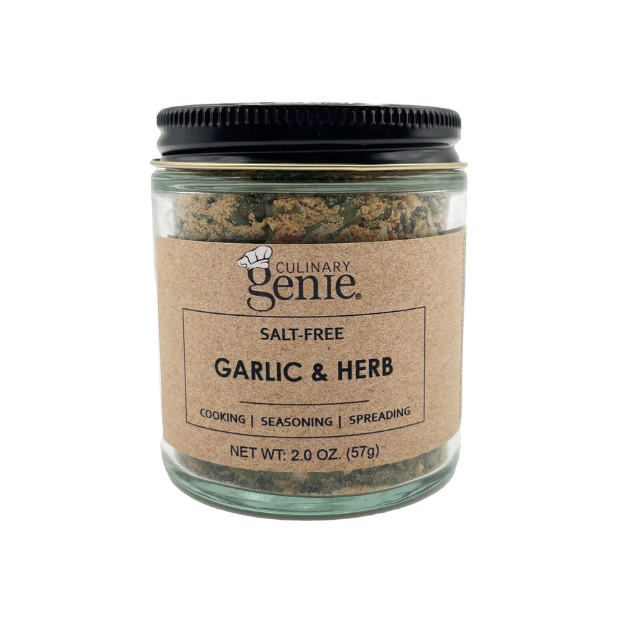 Culinary Genie Salt-Free Garlic & Herb Seasoning Blend Front View Image