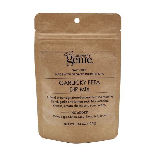 Culinary Genie Salt-Free Garlicky Feta Dip Mix Front View Image