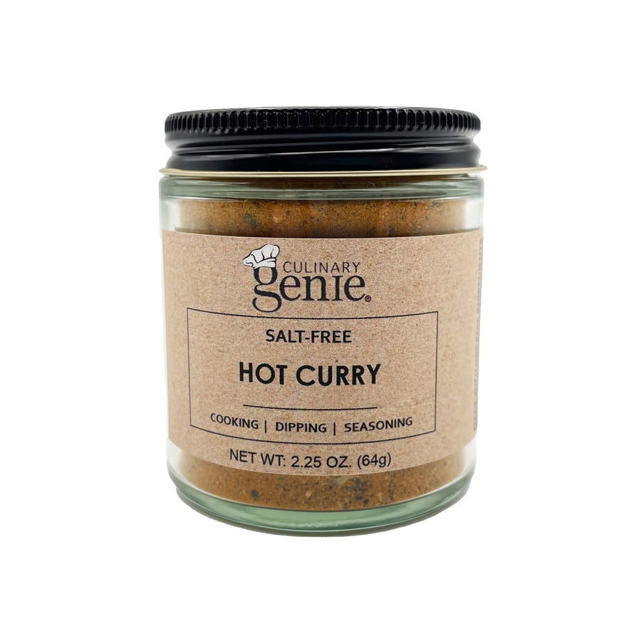Culinary Genie Salt-Free Hot Curry Seasoning Blend Front View Image