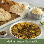 Culinary Genie Mediterranean Dipping Oil recipe featuring Culinary Genie Salt-Free Mediterranean Herb Seasoning Blend.