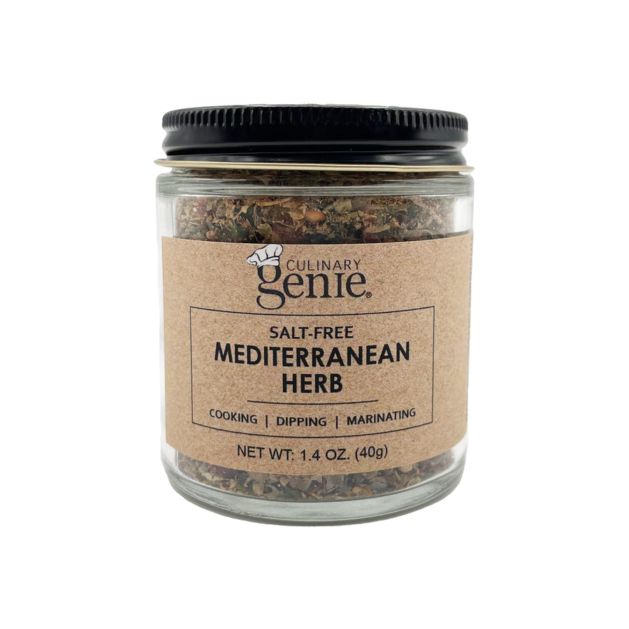Culinary Genie Salt-Free Mediterranean Herb Seasoning Blend Front View Image