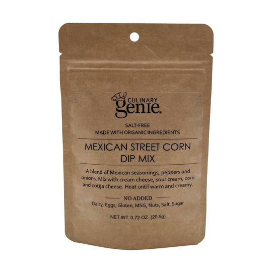 Culinary Genie Salt-Free Mexican Street Corn Dip Mix Front View Image
