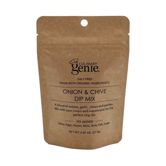 Culinary Genie Salt-Free Onion & Chive Dip Mix Front View Image