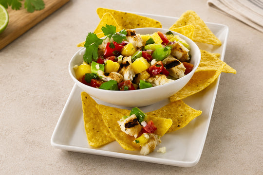 Grilled Halibut & Mango Salsa