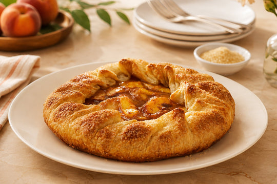 Recipe image for Peaches in Pastry using Culinary Genie Salt-Free Cinnamon & Orange Seasoning Blend.