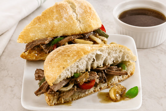 Italian Beef Sandwiches recipe featuring Culinary Genie Salt-Free Zesty Italian and Pizza Seasoning Blend