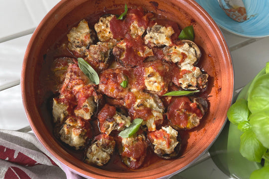 Baby Eggplant Parmesan Bites