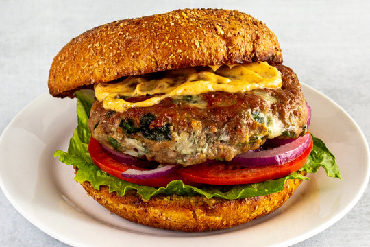Culinary Genie Black 'n Blue Turkey Burgers recipe image