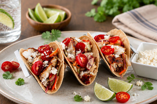 Blackened Mahi Tacos recipe using Culinary Genie Salt-Free Blackened Seasoning Blend