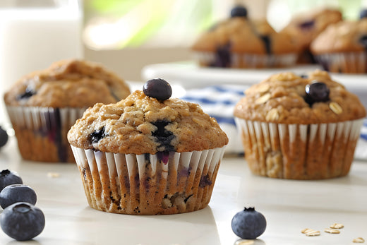 Blueberry Zucchini Muffins recipe using Culinary Genie Salt-Free Cinnamon & Orange Seasoning Blend