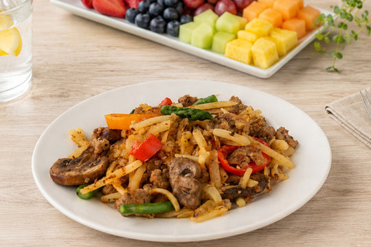 Creole Veggie Hash Browns recipe using Culinary Genie Salt-Free Cajun Creole Seasoning Blend