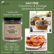 Culinary Genie Salt-Free Cinnamon & Orange Seasoning Blend Recipe Suggestion Card