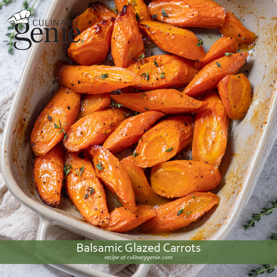 Balsamic Glazed Carrots recipe using Culinary Genie Salt-Free Everyday Seasoning Blend