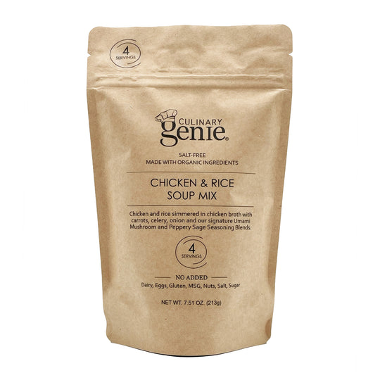 Culinary Genie Salt-Free Chicken & Rice Soup Mix package front view