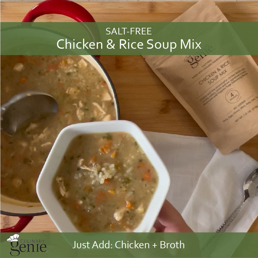Culinary Genie Chicken & Rice Soup Mix preparation image.
