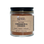 Culinary Genie Salt-Free Cinnamon & Orange Seasoning Blend Front Jar View