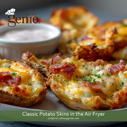 Classic Potato Skins in the Air Fryer recipe using Culinary Genie Salt-Free Everyday Seasoning Blend