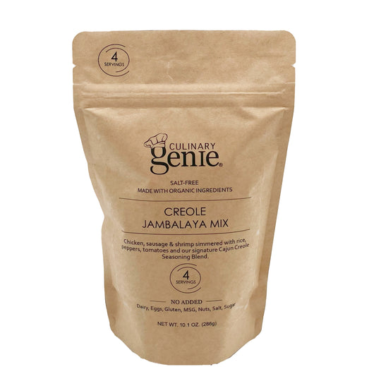 Culinary Genie Salt-Free Creole Jambalaya Mix package front view