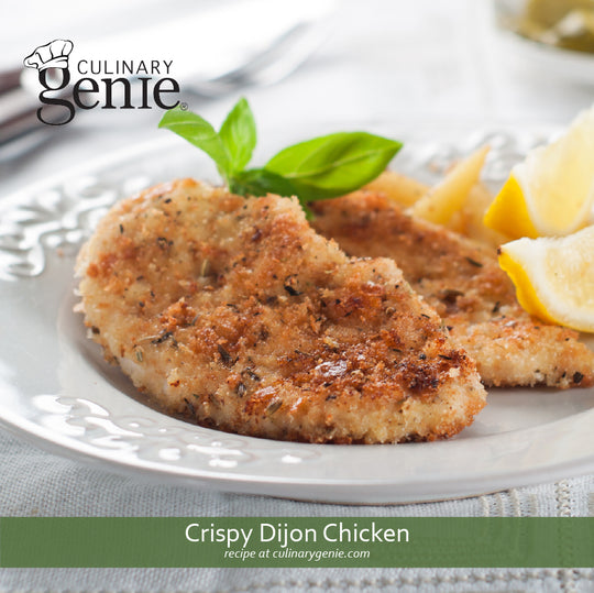 Crispy Dijon Chicken recipe using Culinary Genie Salt-Free Blackened Seasoning Blend
