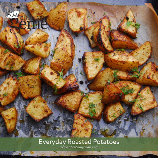 Everyday Roasted Potatoes recipe using Culinary Genie Salt-Free Everyday Seasoning Blend