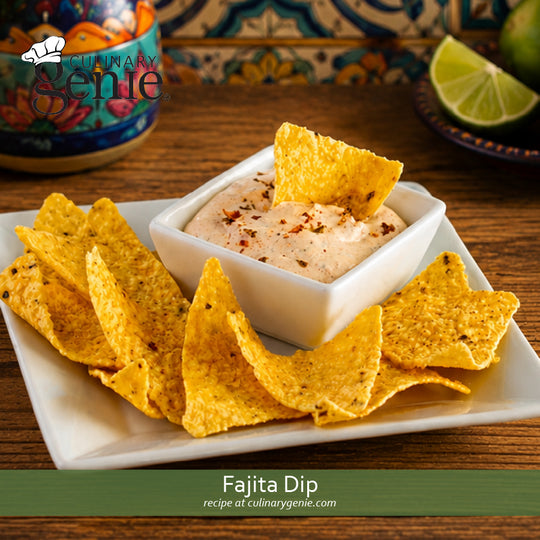 Fajita Dip recipe using Culinary Genie Salt-Free Fajita Seasoning Blend
