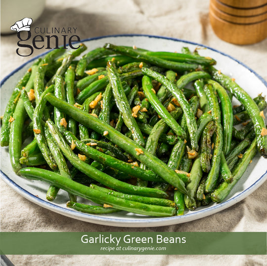 Garlicky Green Beans recipe using Culinary Genie Salt-Free Garlic & Herb Seasoning Blend