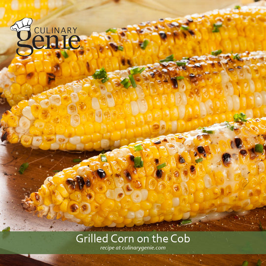 Grilled Corn on the Cob recipe using Culinary Genie Salt-Free Everyday Seasoning Blend