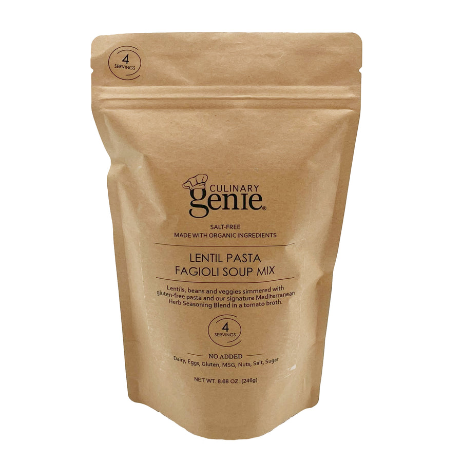 Salt-Free Lentil Pasta Fagioli Soup Mix | Serves 4