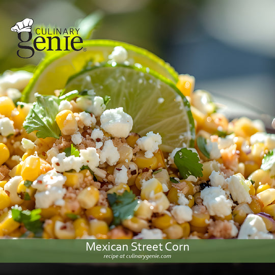 Mexican Street Corn recipe using Culinary Genie Salt-Free Fajita Seasoning Blend
