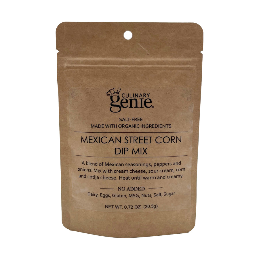 Culinary Genie Salt-Free Mexican Street Corn Dip Mix Front View Image