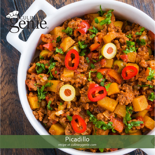 Picadillo Recipe using Culinary Genie Salt-Free Sazón Seasoning Blend
