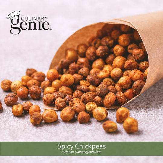 Spicy Chickpeas recipe using Culinary Genie Salt-Free Hot Curry Seasoning Blend