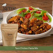 Culinary Genie Salt-Free Taco Chicken Pasta Mix prepared