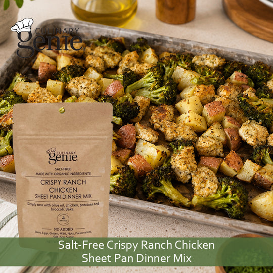 Culinary Genie Salt-Free Crispy Ranch Chicken Sheet Pan Dinner Mix preparation video