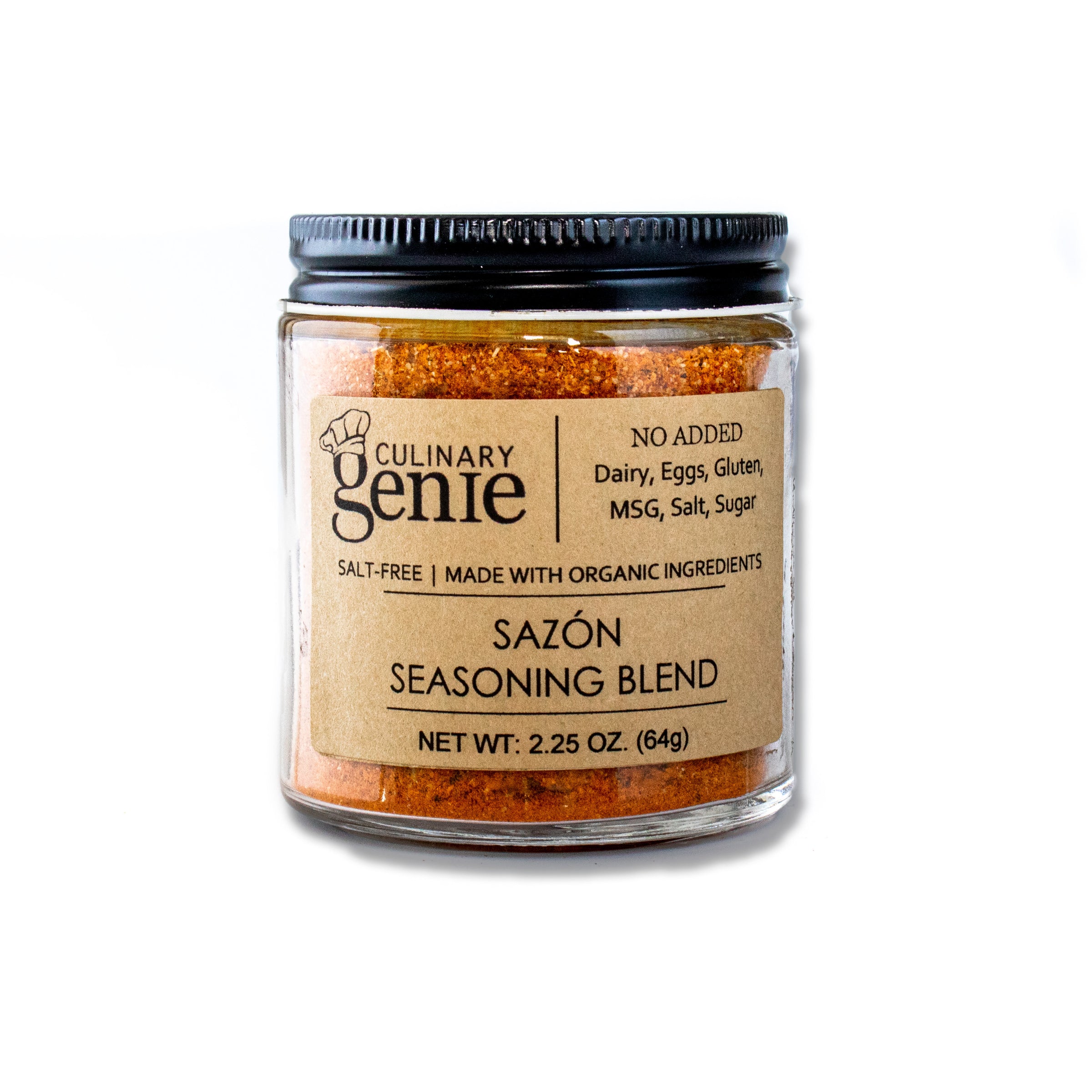 Sazon Seasoning, All Natural, 3oz, Set of 6 Glass Jars